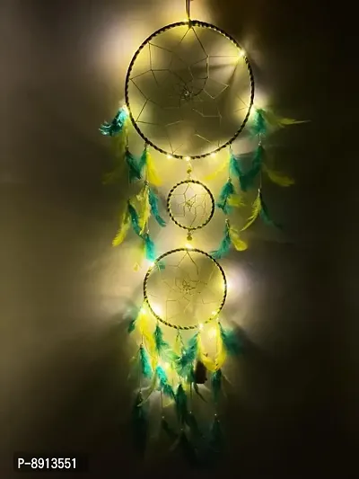 Dream Catcher with Lights Wall Hanging for Home, Garden, Balcony Decoration-thumb2