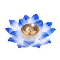 Lotus Brass Kamal Patti Akhand Diya for Home Decor, Diwali  Festive Decor (pack of 1)-thumb2