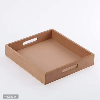 DIY Tray in MDF (10in by 9 in)| Tray for Painting Wood Sheet Craft, Decoupage, Art Work  Decoration-thumb4