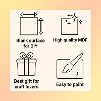 DIY MDF Box Craft - Plain MDF Wood Blank Rectangular Box for Painting, Wooden Sheet Craft, Decoupage, Art Work  Decoration-thumb3