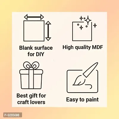 DIY MDF Box Craft - Plain MDF Wood Blank Rectangular Box for Painting, Wooden Sheet Craft, Decoupage, Art Work  Decoration-thumb4