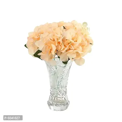 Artificial Flower Bouquet Peach Color Hydrangea Bunch for Home Decoration