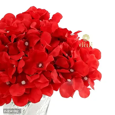 Artificial Flower Bouquet Red Color Hydrangea Bunch for Home Decoration-thumb3