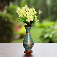 Artificial Flower Bouquet Green Color Blossom Bunch for Home Decoration-thumb2