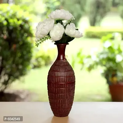 Artificial Flowers Bunch White Color Poppy Rose Bunch for Home Decoration