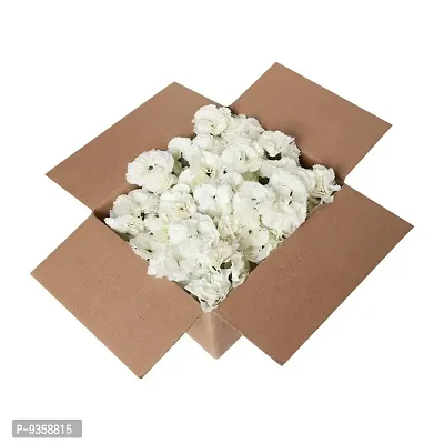 Artificial Loose White Carnation 25 Pcs for Home, Table, Pooja, festive  Events Decoration Flowers-thumb4