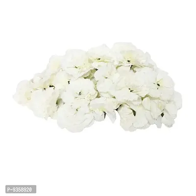 Artificial Loose White Carnation 50 Pcs for Home, Table, Pooja, festive  Events Decoration Flowers-thumb0