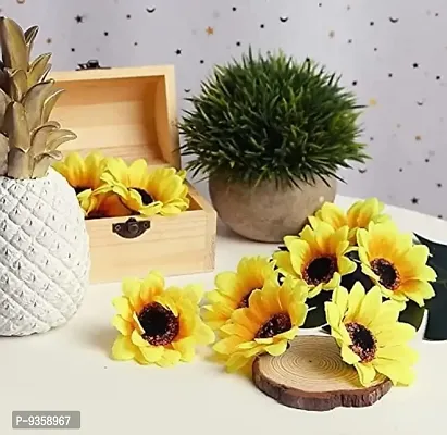 Artificial Loose Sunflower 25 Pcs for Home, Table, Pooja, festive Events Decoration Flowers-thumb4