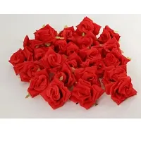 Artificial Loose Red Rose 25 Pcs for Home, Table, Pooja, festive Events Decoration Flowers-thumb1