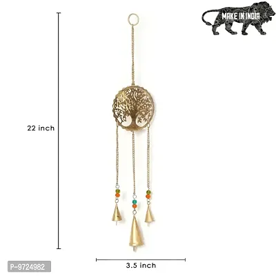 Metal Windchime Bird House Latkan Wall Hanging, Feng Shui, Positive Vibes, Diwali Decor (packof2)-thumb5