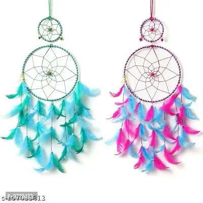 Dream catcher Wall Hanging for Living Room Bedroom (packof2)-thumb0