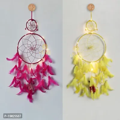 Dream catcher with Lights Wall Hanging for Living Room Pack of 2