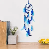 Dreamcatcher Jumbo Combo Handmade Pack of 4 Dreamcatchers for Bedrooms Office Balcony Outdoors Garden Car Hanging,Dreamkacher (BigSmallDCcombo: Blue-LightBluec4)-thumb1