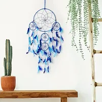 Dreamcatcher Jumbo Combo Handmade Pack of 4 Dreamcatchers for Bedrooms Office Balcony Outdoors Garden Car Hanging,Dreamkacher (BigSmallDCcombo: Blue-LightBluec4)-thumb4