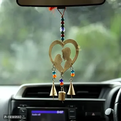 Handmade Metal Car Hanging Wall Hanging with Love Couple Design ~ Handmade Hanging Wall Hangings, Garden, Car, Outdoor, Bedroom Pack of 1-thumb0