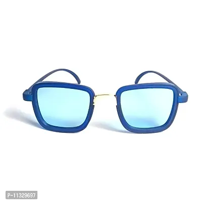 Blue Retro Square Sunglass for Men and Women-thumb2