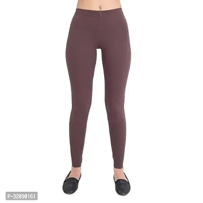 Stylish Polyester Solid Leggings For Women-thumb0