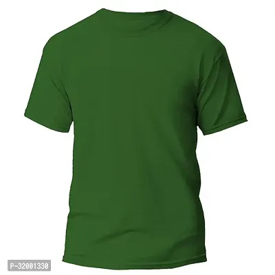 Stylish Polyester Solid Tshirt for Men-thumb0