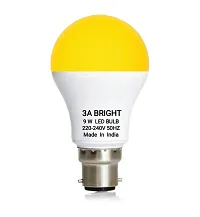 3A BRIGHT 9 WATT B22 ROUND COLOR LED BULB (WARM WHITE, PACK OF 4)-thumb1