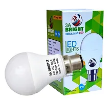 3A BRIGHT Base B22 9-Watt Long Life LED Bulb (Pack of 10, Cool White)-thumb1