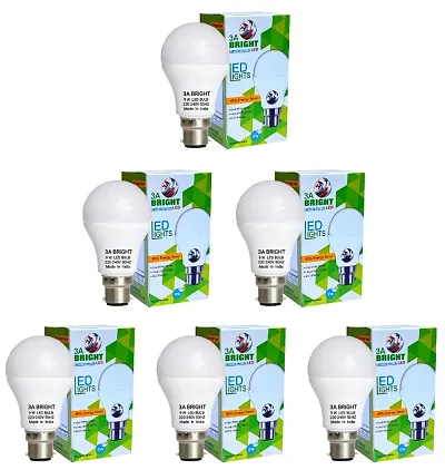 3A BRIGHT 9W B22 LED Cool Day White Bulb