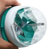 3A BRIGHT 360 Degree  3W RGB LED Lamp, Projector Crystal Auto Rotating Color Changing Lamp (Pack of 2 Bulb)-thumb2