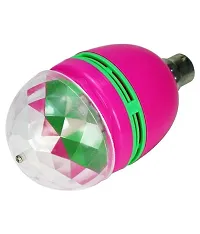 3A BRIGHT 360 Degree  3W RGB LED Lamp, Projector Crystal Auto Rotating Color Changing Lamp (Pack of 1 Bulb)-thumb2