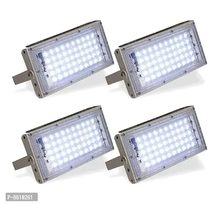 Classy Brick Flood Light for Outdoor (White, 50 Watt, Pack of 4)