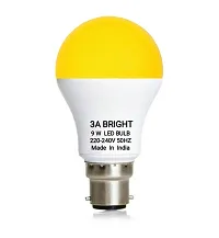 3A BRIGHT 9W B22 Round Warm White Colour LED Bulb , Buy 3 + Get 1 Free-thumb1