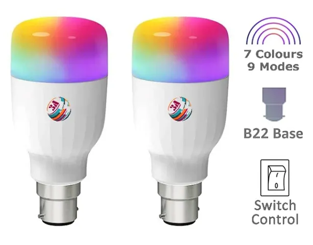 3A BRIGHT 9 Watt B22 Bullet 3 Colour in LED Bulb