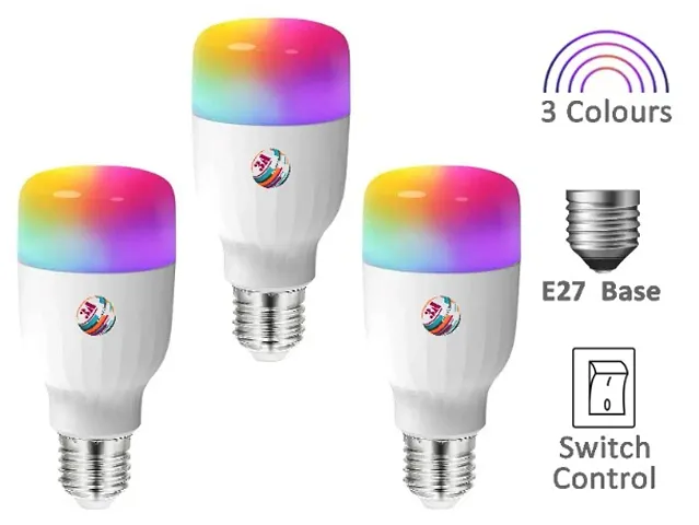 3A BRIGHT 9W B22 Bullet 9-in-1 LED Bulb  (Pack of 3)