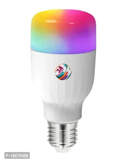 3A BRIGHT 9 Watt E27 Bullet 3 Colour in 1 LED Bulb (Red/Blue/Pink) - Pack of 4-thumb2