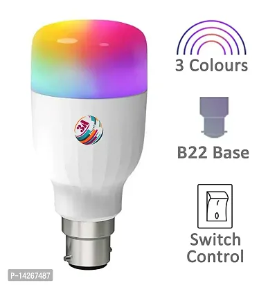 3A BRIGHT B22 12W ACDC Rechargeable LED Bulb , Bullet 3-IN-1 Bulb and  Red Led Bulb (Combo Pack of 3 Bulb)-thumb5