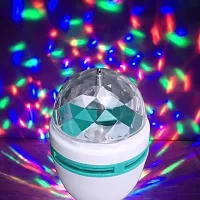 3A BRIGHT 3W RGB Projector Crystal Auto Rotating Color Changing Lamp and 9 Watt B22 Bullet 3-in-1 LED Bulb (Red/Blue/Pink)(Combo Pack of 4 Bulb)-thumb2