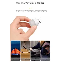 3A BRIGHT Portable Home USB Night Light | USB Atmosphere Lights Bulb for Bathroom Car Nursery Kitchen, Cool White- Pack of (4)-thumb2