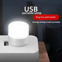 3A BRIGHT Portable Home USB Night Light | USB Atmosphere Lights Bulb for Bathroom Car Nursery Kitchen, Cool White- Pack of (1)-thumb3