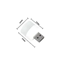 3A BRIGHT USB Night Light | USB Atmosphere Lights Bulb for Bathroom Car Nursery Kitchen, Cool White- Pack of (1)-thumb1