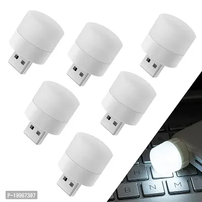 3A BRIGHT USB Portable Home Night Light | Cool White- Pack of (6)