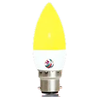 3A BRIGHT 5-Watt B22 Candle Decorative Rocket Night Led Bulb (Warm White, Pack of 2)-thumb1