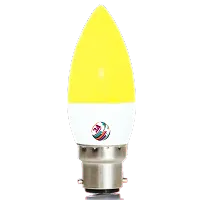 3A BRIGHT 5-Watt B22 Candle Decorative Rocket Night Led Bulb (Warm White, Pack of 5)-thumb2