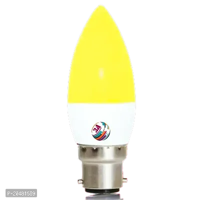 3A BRIGHT 5-Watt B22 Candle Decorative Rocket Night Led Bulb (Warm White, Pack of 5)-thumb3