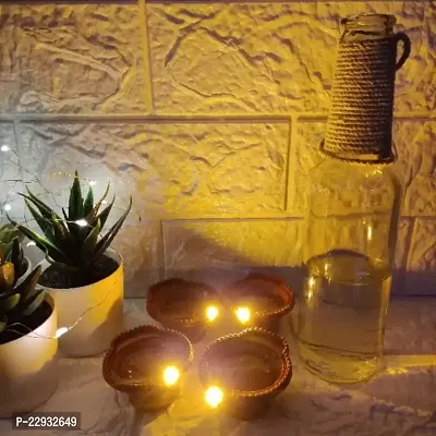 3A BRIGHT Water Sensor Diyas for Diwali Decoration | Diyas for Home Decoration| Diwali Decoration Items for Home Decor Diyas | Diwali LED Diyas Candle with Water Sensing Technology E-Diya (6)-thumb4