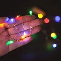 3A BRIGHT 20 LED Wine Bottle Cork Copper Wire String Lights, 2M/7.2FT Battery Operated (Multi Color) Pack of 1-thumb3