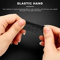 3A BRIGHT (4 Piece) Thumb  Finger Sleeve for Mobile Game, Pubg, Freefire  Fortnite -Pack of 2 Pair- Black-thumb2