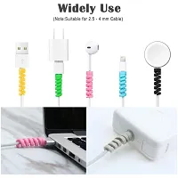 3A BRIGHT Spiral Charger Cable Protectors for Wires Data Cable Saver Charging Cord Protective Cable Cover Set of 5 (20 Pieces)-thumb3