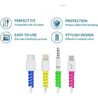 3A BRIGHT Spiral Charger Spring Cable Protector Data Cable Saver Set of 2 (8 Pieces)-thumb3