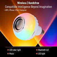3A BRIGHT Bluetooth Speaker Smart Lighting Music Bulb Color Changing with Remote Control (Pack of 1)-thumb2