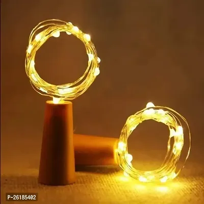 20 LED Wine Bottle Cork Lights (Pack of 2) Copper Wire String Lights 2M