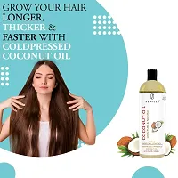 Semilla Rey Naturals Cold Pressed Coconut oil for hair and skin - 100% Pure  Natural , 100+100+100ml Hair Oil  (3pcs)-thumb3