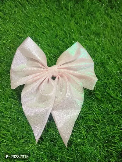 Shinny Pretty Party Hair Bows For Girls Baby Pink Hair Clip